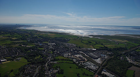 We also offer &lsquo;Local Landmarks&rsquo; & a &lsquo;North Lancashire Panorama&rsquo; flights for local areas - Carnforth & The Bay shown.