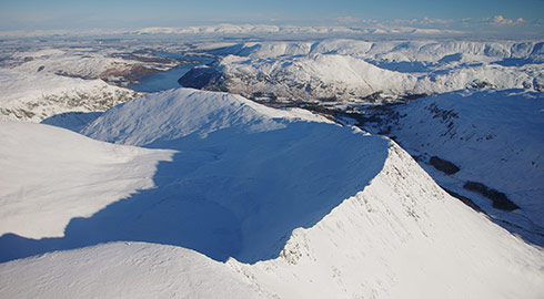 The flights take place all year round and take in some amazingly dramatic Lakeland scenery.