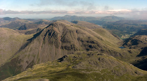 A helicopter flight around the Lake District is an amazing way to see the dramatic scenery.